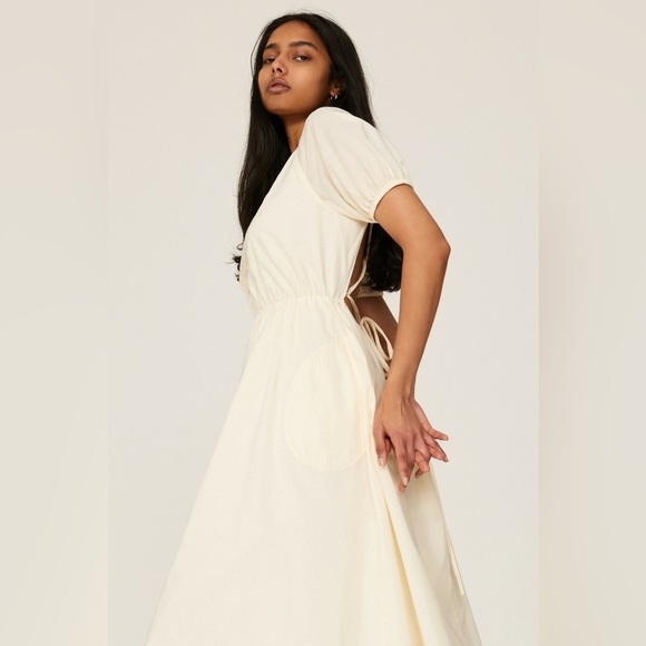 Pamela Love x RTR | Cream Embroidered Midi Dress size M - Picture 3 of 5